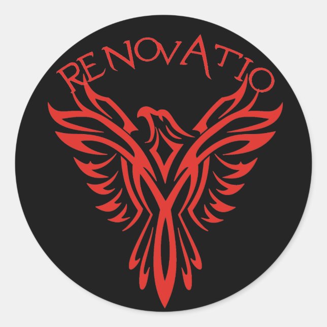 Renovatio: Phoenix Classic Round Sticker (Front)