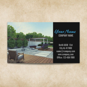 Renovation Carpentry Construction landscaping Business Card