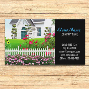 Renovation Carpentry Construction landscaping Business Card