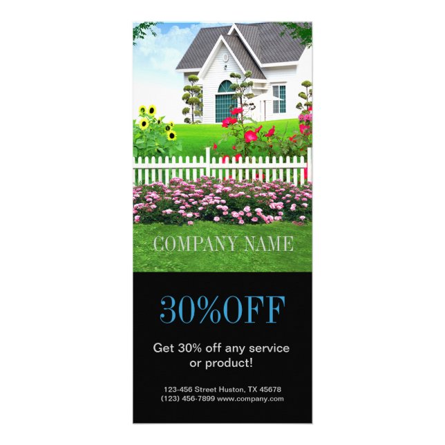 Renovation Carpentry Construction landscaping Rack Card (Front)