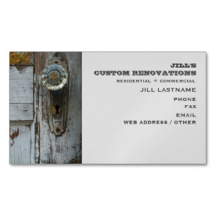 Renovation / Remodeling / Restoration Magnetic Magnetic Business Card