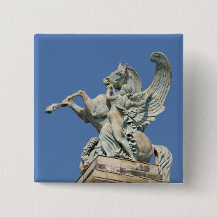 Renown Holding Back Pegasus 15 Cm Square Badge