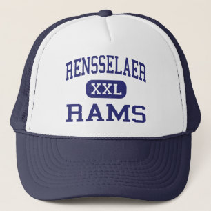 Rensselaer - Rams - Middle - Rensselaer New York Trucker Hat