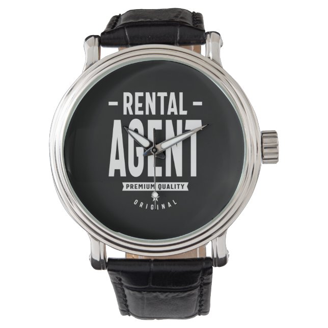 Rental Agent Job Title Gift Watch (Front)