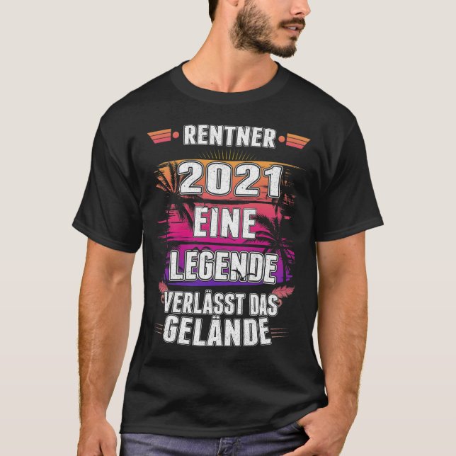 Rentner Legende Ruhestand Mitarbeiter Pension T-Shirt (Front)