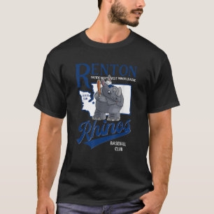 Renton Rhinos Retro Minor League Baseball Team T-Shirt