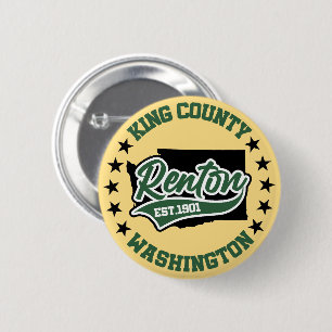 Renton,Washington 6 Cm Round Badge