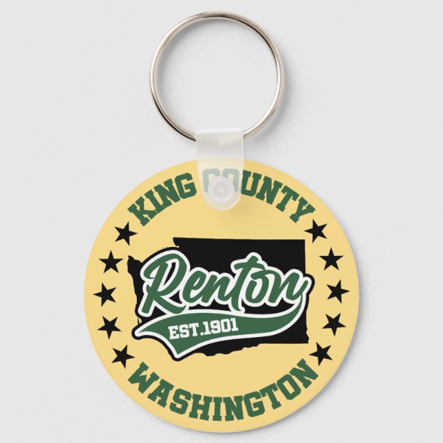 Renton,Washington Key Ring (Front)