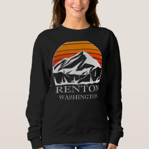Renton Washington Mountains Forest Wildlife Hike Sweatshirt