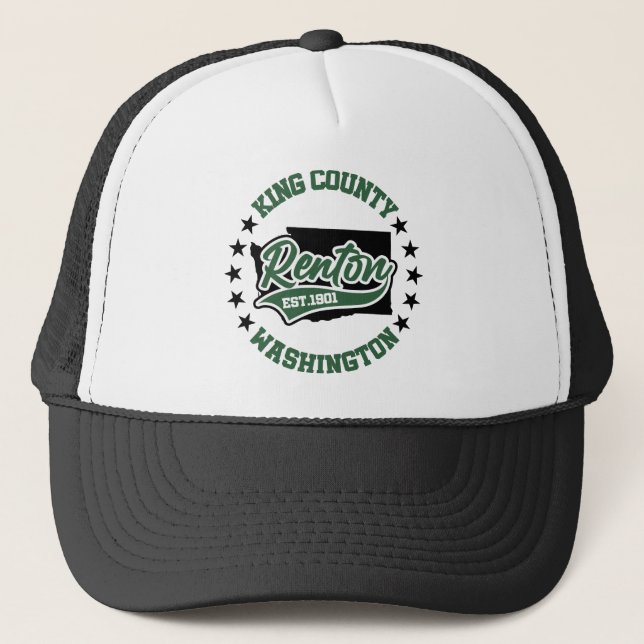 Renton,Washington Trucker Hat (Front)