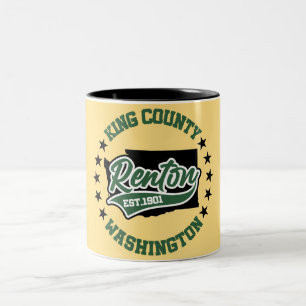 Renton,Washington Two-Tone Coffee Mug