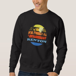 Renton Washington Wa Beach Us Cities Beach Bum Sum Sweatshirt