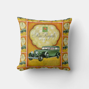 Reo-Royale Eight Automobile Ad Cushion
