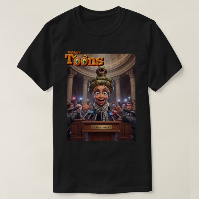 REP. ILHAN OMAR (D) MN - IS A SNAKE T-Shirt (Design Front)