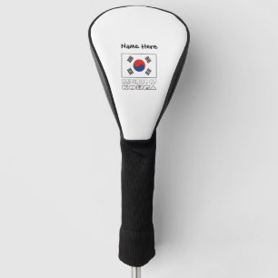 Rep. of Korea S South Korean Flag Personalised Nam Golf Head Cover