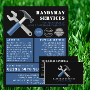 Repair Tools, Handyman Advertising Flyer
