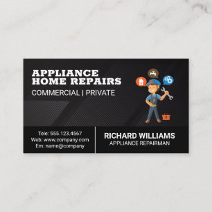 Repairman   Appliance Fix   Handyman  Business Card