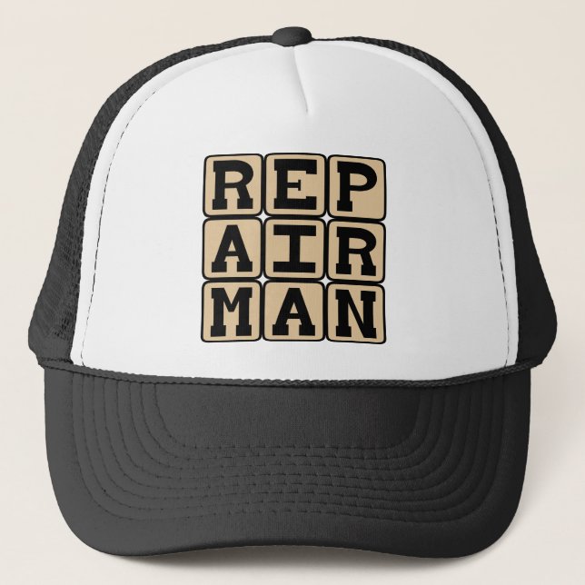 Repairman, Handyman Trucker Hat (Front)