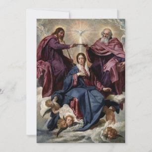 Reparation Intercession Holy Trinity Virgin Mary Thank You Card