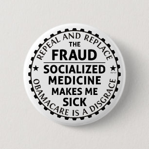 Repeal And Replace 6 Cm Round Badge