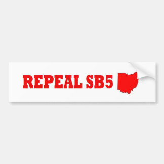 Repeal Ohio SB5 bumper sticker