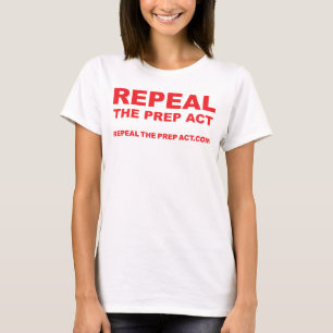 Repeal the PREP Act on WOMENS WHITE tshirt