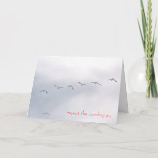 Repeat the sounding joy - Snow Geese Holiday Card