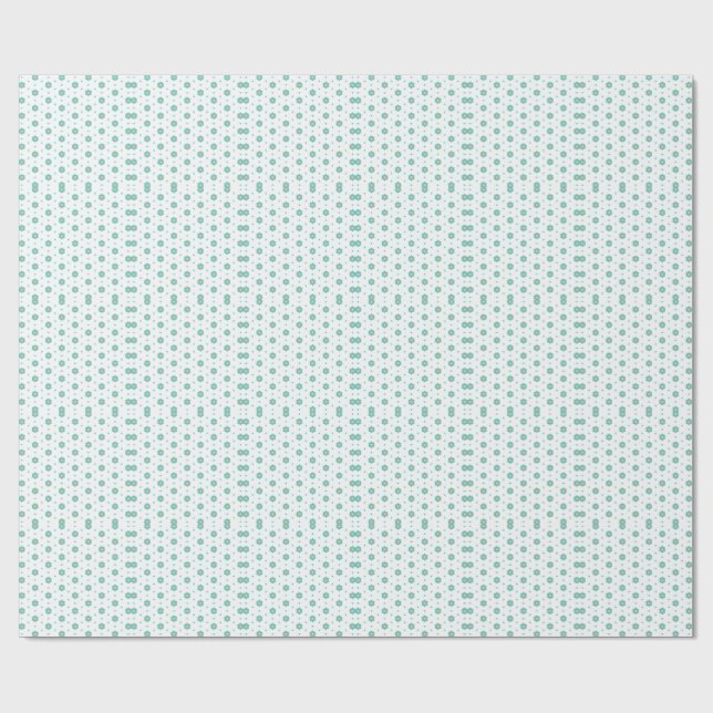 repeated geometric floral pattern design  wrapping paper (Flat)