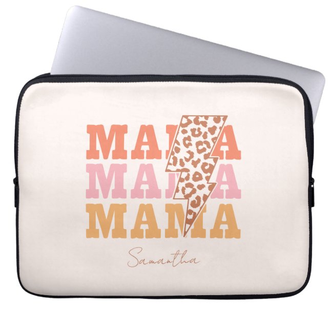 Repeated Mama Laptop Sleeve (Front)