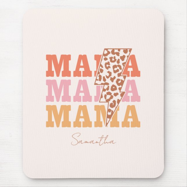 Repeated Mama Mouse Pad (Front)