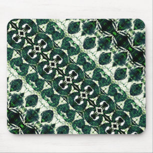 Repeated rough emerald green under white texture t mouse pad