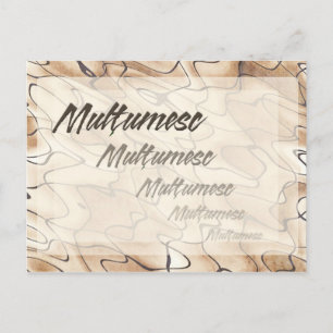 Repeated Thanks in Romanian Postcard