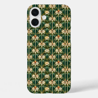 Repeating Botanical Patterns iPhone 16 Plus Case