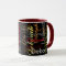 Repeating Colour Name Pattern on Black