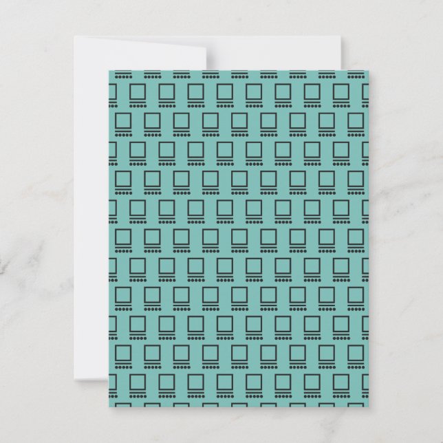 Repeating Computers  Thank You Card (Front)