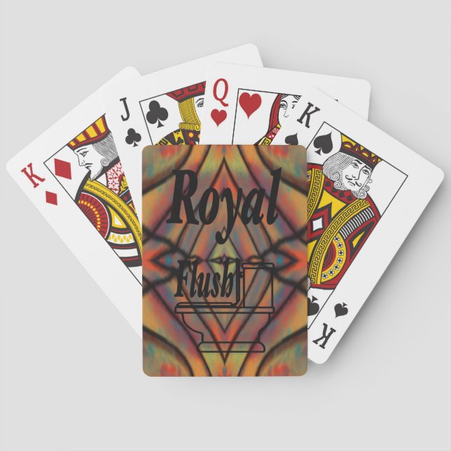 Repeating Desert Dreams Playing Cards (Back)