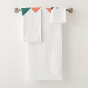 Repeating Diamonds Bath Towel Set