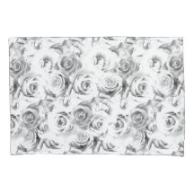 Repeating Floral Motif | White Roses Pattern
