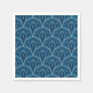 Repeating geometric Art Deco pattern Napkin