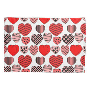 Repeating Hearts Pillowcase