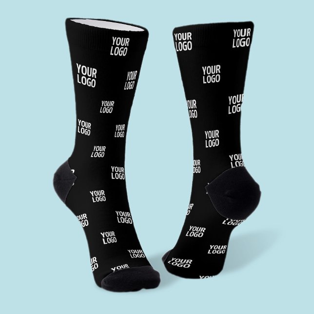 Repeating Image, Design or Company Business Logo Socks (Creator Uploaded)