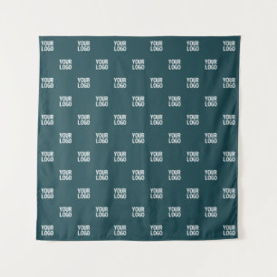 Repeating Image, Design or Logo   Dark Blue Green Tapestry