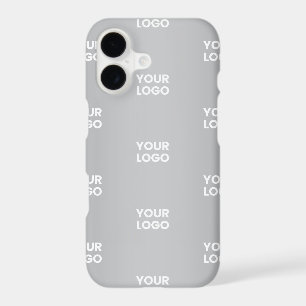 Repeating Logos on Grey Gradient (editable colour)