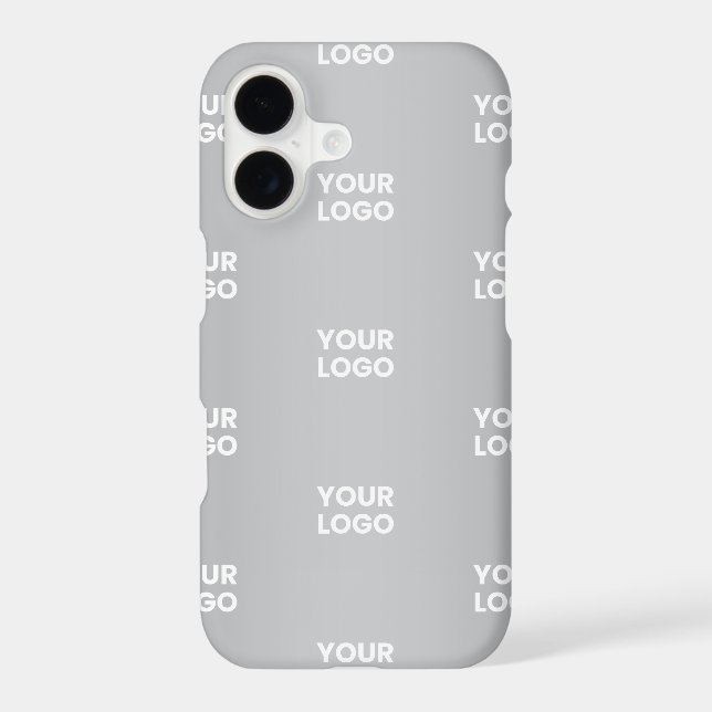 Repeating Logos on Grey Gradient (editable colour) (Back)