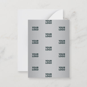 Repeating Logos on Grey Gradient (editable colour) Card