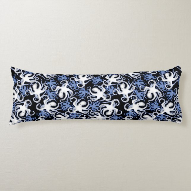 Repeating Motif | Octopus Pattern Body Cushion (Front)