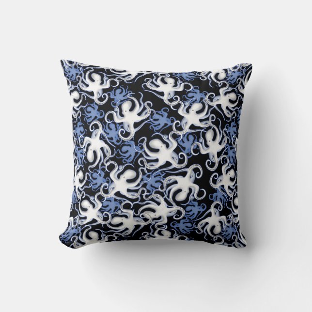 Repeating Motif | Octopus Pattern Cushion (Front)