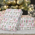 Repeating Name & Initial Gender Neutral Christmas Wrapping Paper<br><div class="desc">Personalise your gifts with this festive repeating name wrapping paper.  Works best with names that are 6 to 8 letters to avoid extra space or overlap.  Use the template to enter the name and initial.  Check out EmmyINK's store for more personalised gifts and décor!</div>