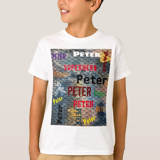 Repeating NAME KIDS Empowering Word T-shirt (Front)