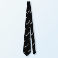 Repeating Name or Word Pattern Black & White